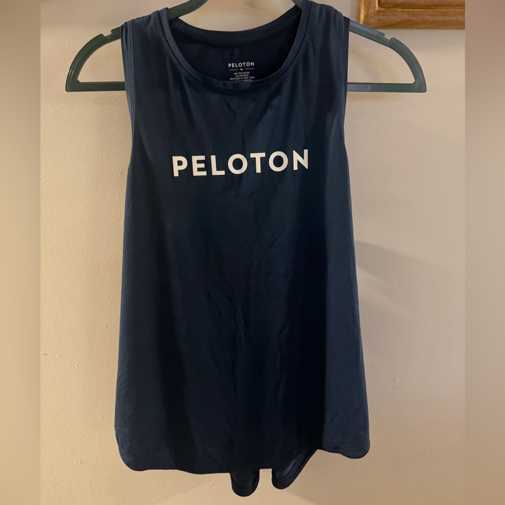 Peloton Women’s Navy Blue Logo Muscle Tank